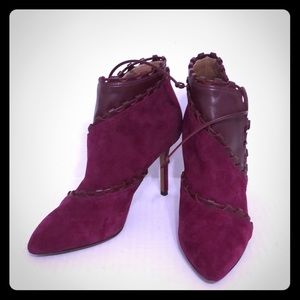 ALAIA  Mixed Media Stitched Ankle Booties Size 7